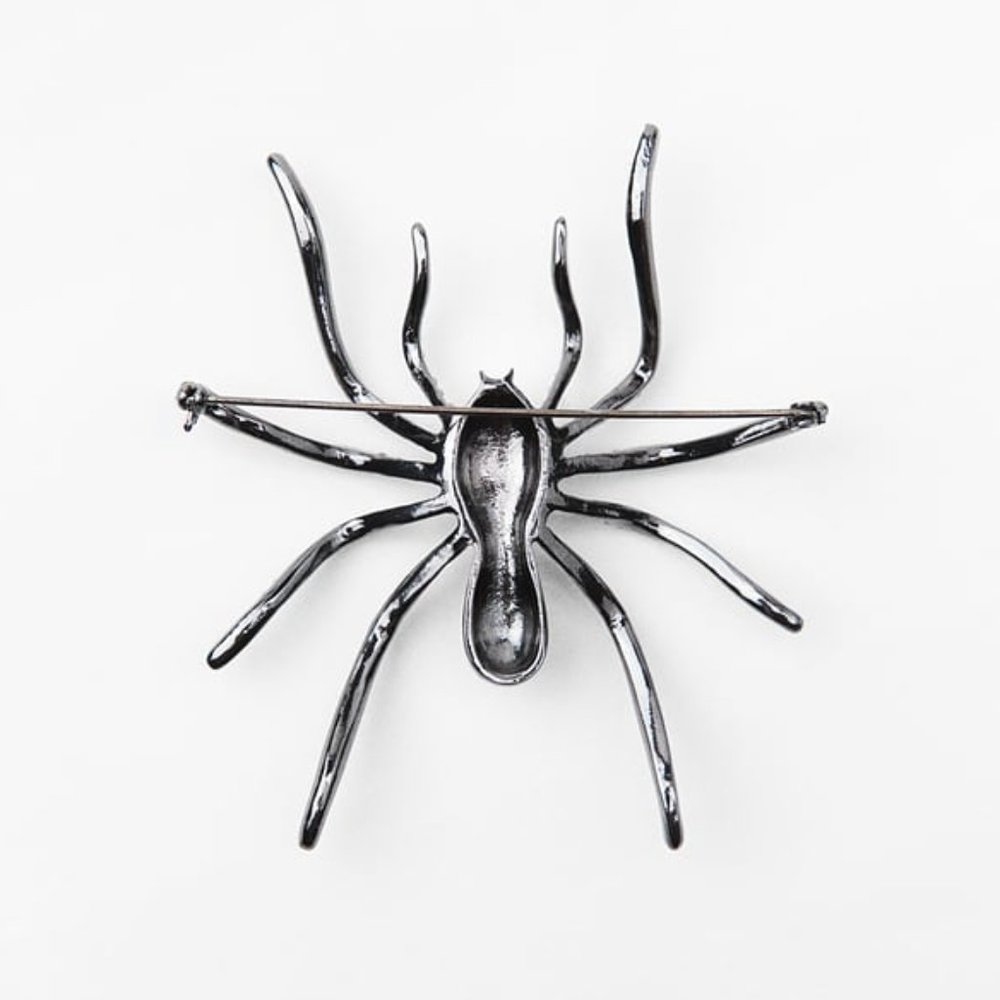 Zara Rhinestone Spider Pin NWT - Picture 2 of 2